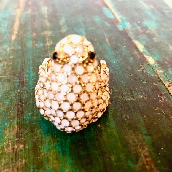 Rhinestone Frog Stretch Rings - Picture 2 of 8